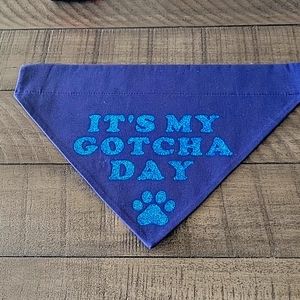 Over the collar Gotcha Day Dog Bandana